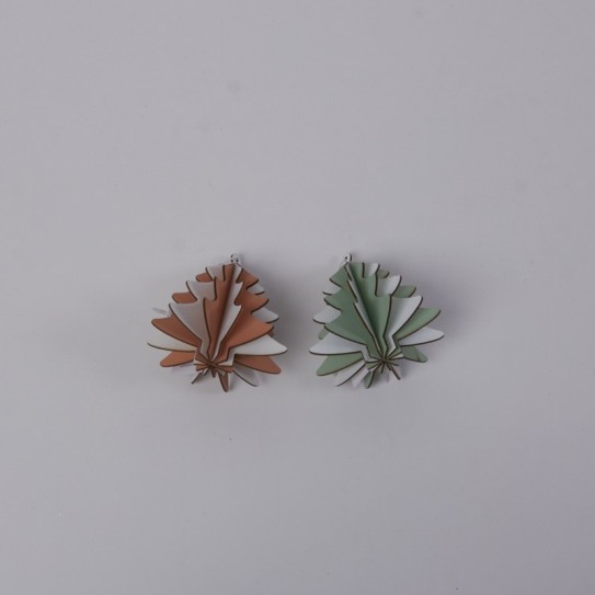 COLGANTE ARBOL MAD. 12 CARAS. BICOLOR. 2 COL