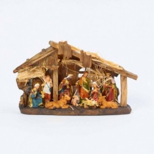 PESEBRE GR. POLI CON LUZ. 30 X 18 X 8 CM