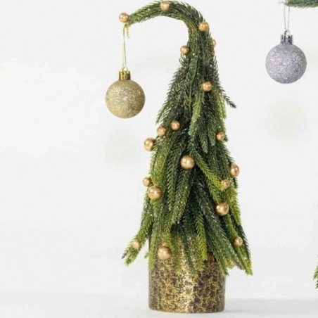 ARBOL DE NAVIDAD ORO. 15 X 15 X 30 CM.