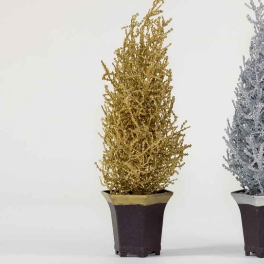 ARBOL DE NAVIDAD ORO. 14 X 14 X 38 CM.