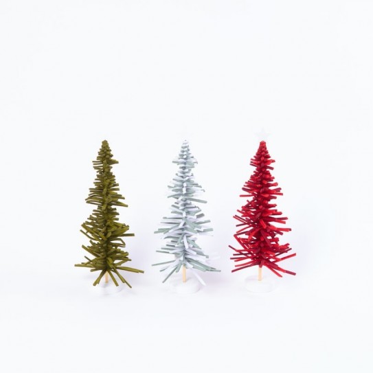 ARBOL TIRAS FELPA. 3 COLORES. 34 X 15 CM