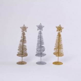 ARBOL ALAMBRES. 3 COLORES. 29 X 8,5CM