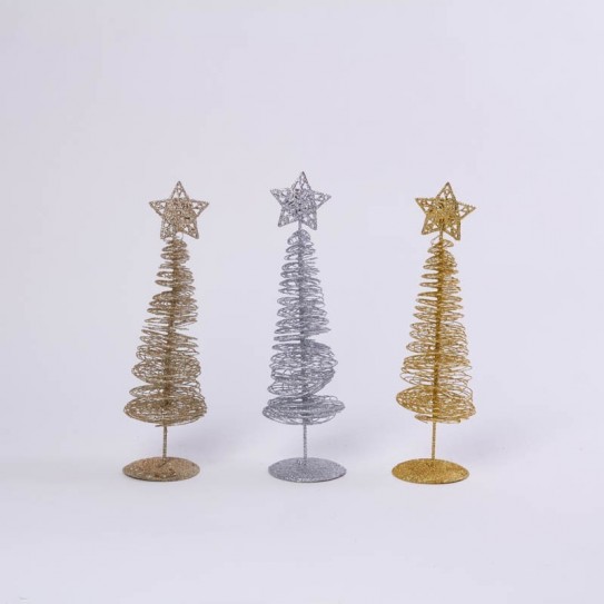 ARBOL ALAMBRES. 3 COLORES. 29 X 8,5CM