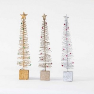 ARBOL ESPIRAL CON BASE 40 CM. 3 COL