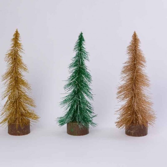 PINO GLITTER LUZ VERDE. DE 40 X 15 CM