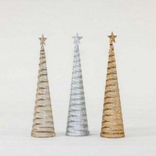 ARBOL CONICO METAL. 70 CM. 3 COLORES.