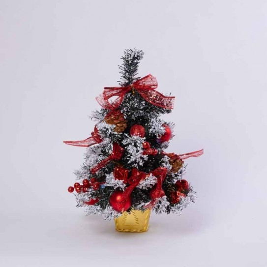 ARBOL GRANDE CON 20 DECO. DE 45 CM. ROJO