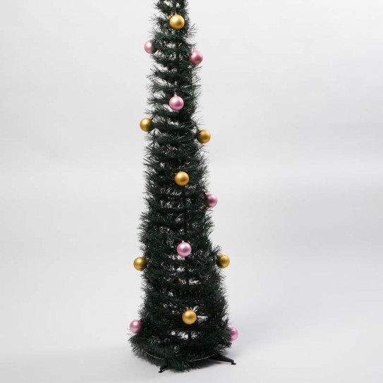 ARBOL MATE PLEGABLE CON BOLAS. DE 150 CM