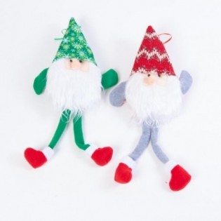 PAPA NOEL PATAS LARGAS. 4 COLORES. 13,5 X 24 CM