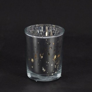 PORTAVELAS PLATA 6,5 X 6,5CM.