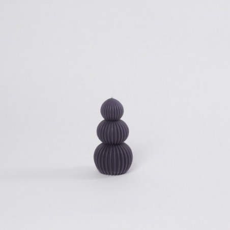 VELA 3 BOLAS GRIS 12,5 X 6 CM.