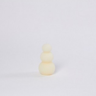 VELA 3 BOLAS BEIGE 12,5 X 6 CM.