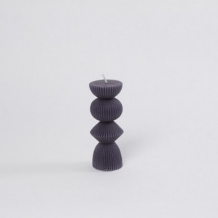 VELA 3 BOLAS GRIS 14,5 X 5 CM.