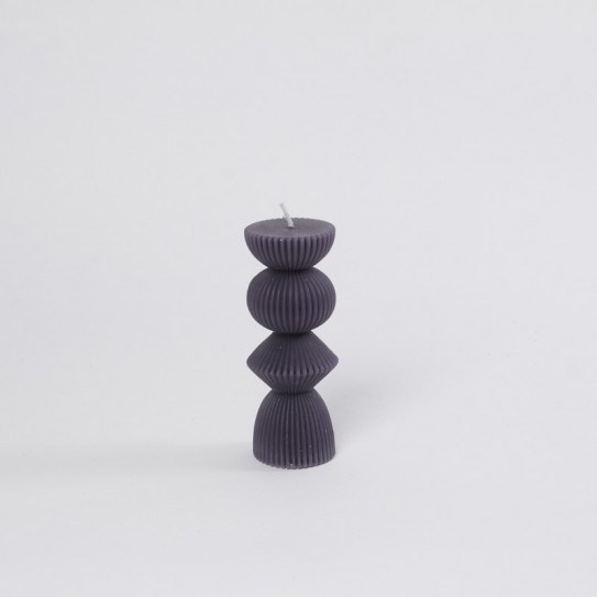 VELA 3 BOLAS GRIS 14,5 X 5 CM.
