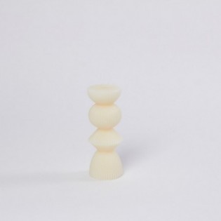 VELA 3 BOLAS BEIGE 14,5 X 5 CM.