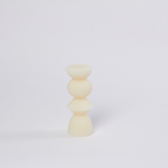 VELA 3 BOLAS BEIGE 14,5 X 5 CM.