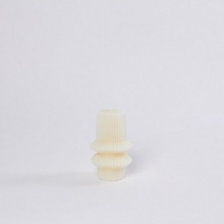 VELA RAYADA GRIS 14,5 X 5 CM.