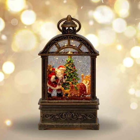 LAMPARA RECTANG DE 11,5 X 7 X 21 CM CON LUZ Y MUSICA