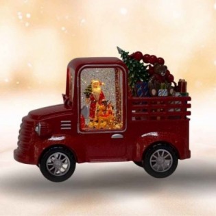 LAMPARA CAMION ROJO 26 X 11 X 19,5 CM CON LUZ Y MUSICA