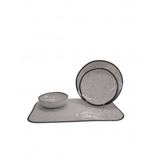 PLATO PLAYO PUNTO NEGRO 26,5CM 2