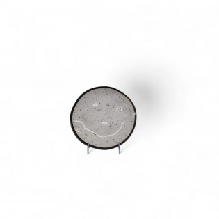 PLATO POSTRE PUNTO NEGRO 21,5CM