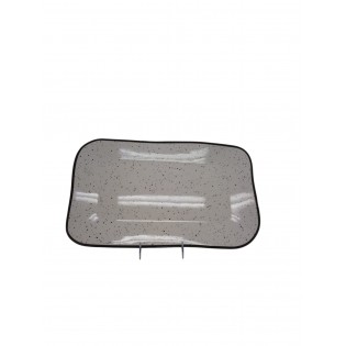 BANDEJA RECT. PUNTO NEGRO 45CM