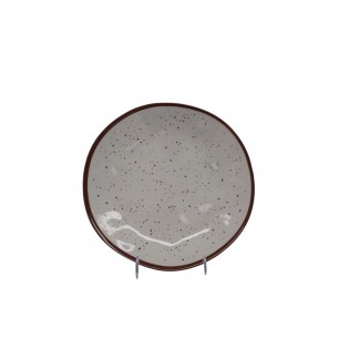 PLATO PUNTO MARRON 26,5CM