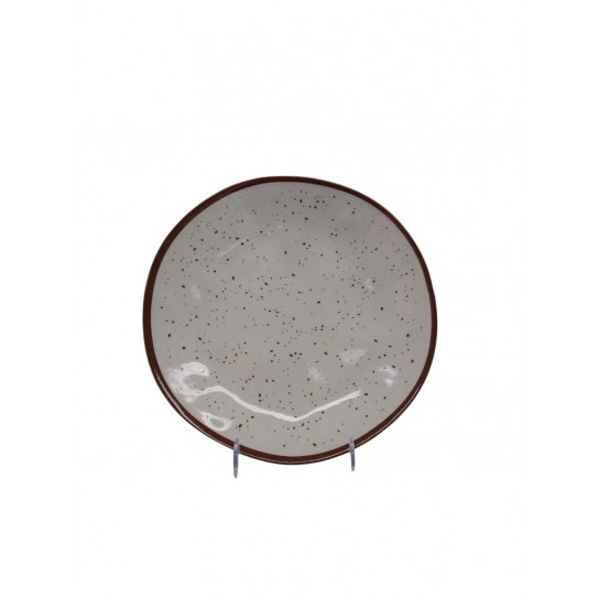 PLATO PUNTO MARRON 26,5CM