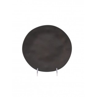 PLATO IRREGULAR NEGRO MATE 26CM