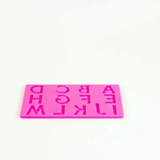 MOLDE SILICONA BORDE LETRAS - 20 x 12.7 cm