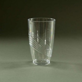 VASO ALTO ONDAS TRANSPARENTE - Ø 9 x 15 cm