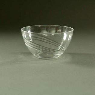 BOWL ONDAS TRANSPARENTE - Ø 15 x 8 cm
