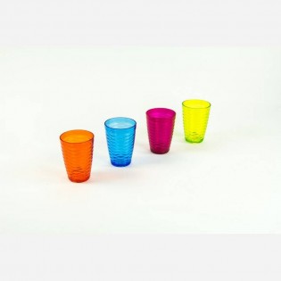 VASO BAJO DIAMANTE COLORES - Ø 8,5 x 11.7 cm