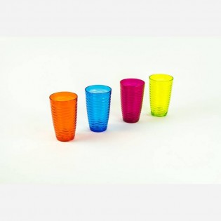 VASO ALTO DIAMANTE COLORES - Ø 9 x 15 cm