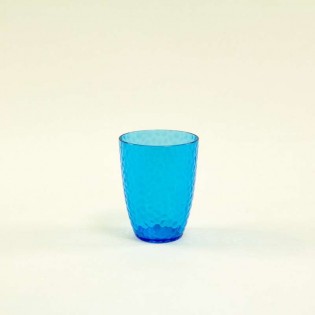 VASO BAJO PANAL AZUL - Ø 8,5 x 11.7 cm