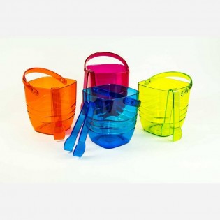HIELERA CON PINZA COLORES - 17,5 x 17,5 x 17cm
