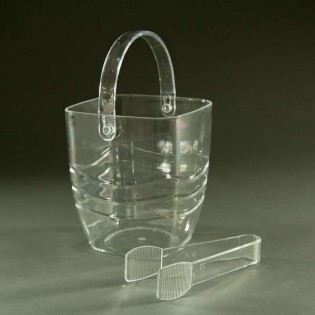 HIELERA CON PINZA TRANSPARENTE - 17,5 x 17,5 x 17cm